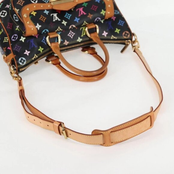 LOUIS VUITTON Monogram Multicolor Rita Tote Bag Black - Picture 8 of 15